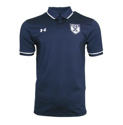 Men's Ua Team Tipped Polo "Athletic Shield Logo"