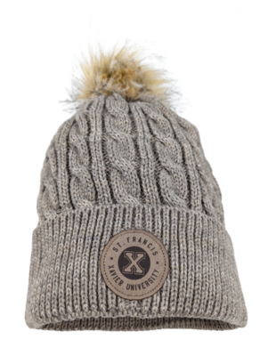 Toque Hat With Suede Patch Logo