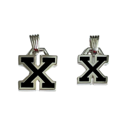 "X" Pendant With Enamel