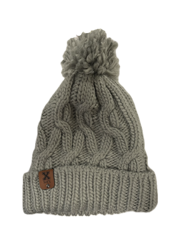 Cable Cuff Knit Hat Grey – STFX Store